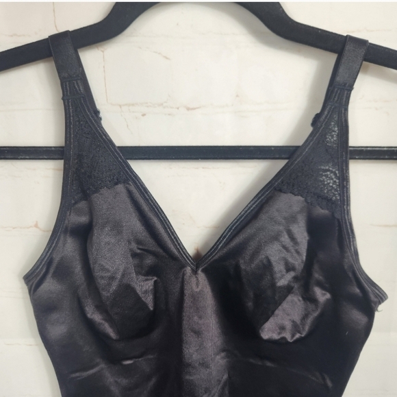 Ruby Ribbon Full Support & Compression Shapewear Pin-Up Lace Cami Espresso 32 XS - Picture 6 of 13